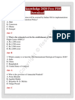 General Knowledge 2020 Free PDF Download: Ans-C
