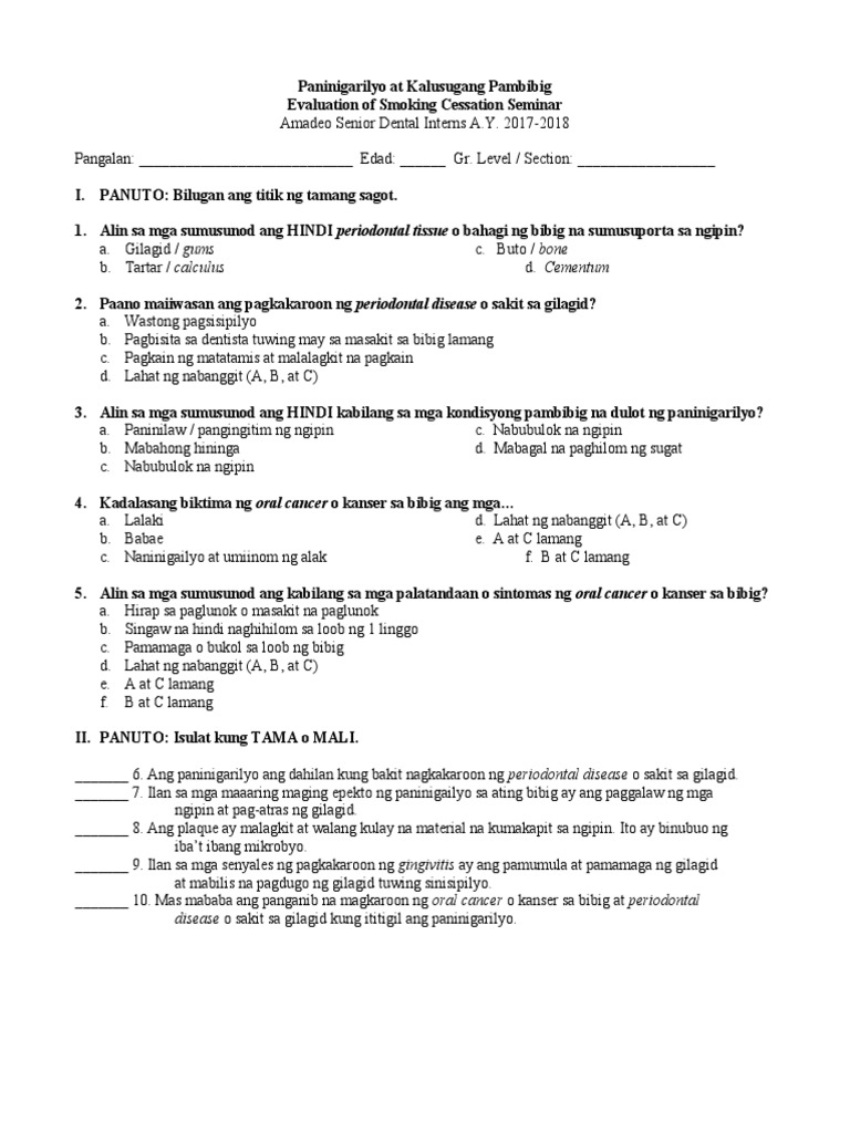 Smoking Cessation Program Evaluation Tool PDF