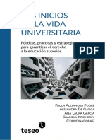 Los Inicios de La Vida Universitaria PDF