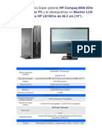 Características Del HP 8000 ELITE