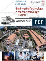 UniKL MSI BETMD Mechanical Design Engineering Technology Degree
