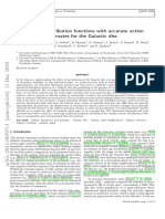 Perturbed Distribution Functions With Accurate Action Estimates For The Galactic Disc