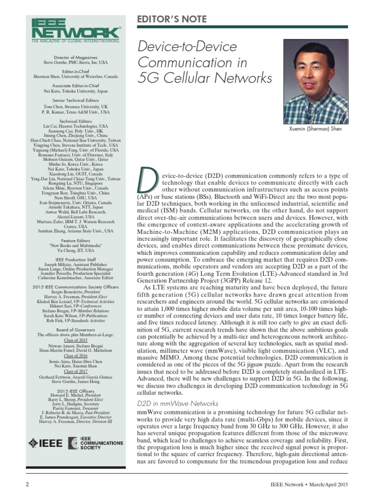 Device-to-Device Communication in 5G Cellular Networks | PDF ...