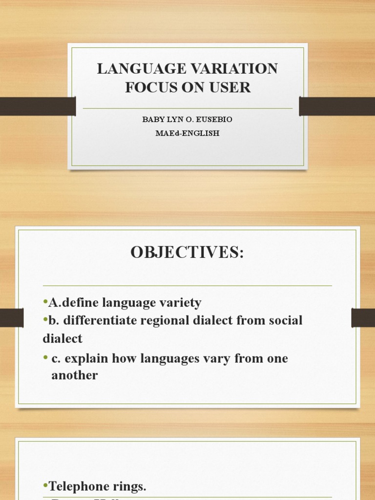 Understanding Language Variation | PDF | Dialect | Notation