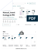 Practical Manual - Insect Ecology & IPM - Pest Control - Beetle PDF