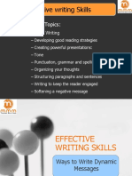 Effective Writing Skills: Training Topics