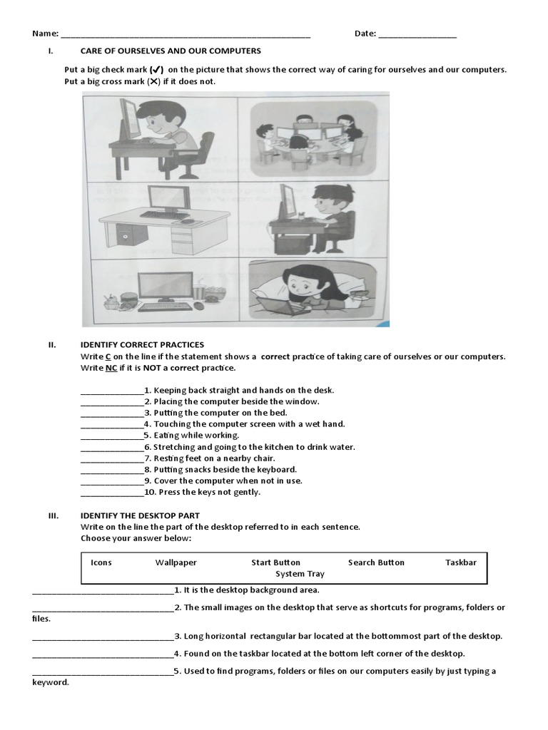 Computer Care and Desktop Basics | PDF | System Software | Graphical ...