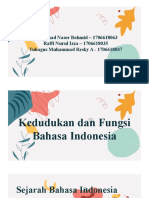 Bindo - Kedudukan Dan Fungsi Bahasa Indonesia