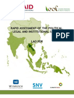 Rapid Assessment of The Political, Legal and Institutional Setting Usaid 2011