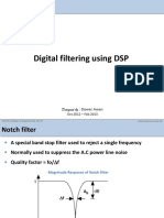 Digital Filtering Using DSP: Designed By: Dawar Awan