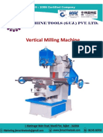 Vertical Milling Machine Specifications and Models