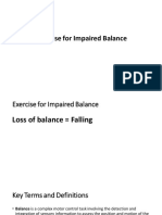 Exercise For Impaired Balance