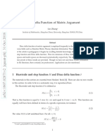 Dirac Delta Function of Matrix Argument Explained