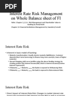 Interest Rate Risk Management