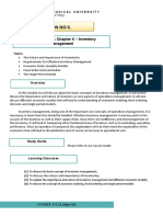 Session No 6.: MODULE No. 6: Chapter 6 - Inventory Management