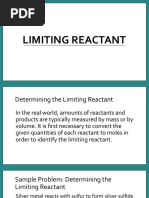 Chem - Limiting Reactant and Percent Yield