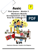 Music: First Quarter - Module 5 Rhythmic/Melodic Accompaniment of The Music From The Lowlands of Luzon