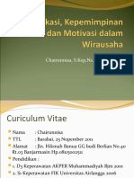 Komunikasi, Kepemimpinan Dan Motivasi Dalam Wirausaha