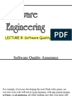 LECTURE 8: Software Quality Assurance