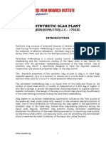 Project Report On Synthetic Slag Plant