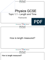 Flashcards - Topic 1.1 Length and Time - CIE Physics IGCSE PDF