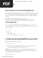 How To Connect To Your Remote MongoDB Server - Ian London's Blog