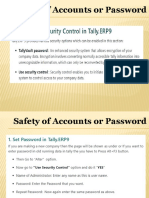 Safety of Accounts and Password