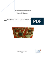 User Manual Happylightshow Vectra C / Signum