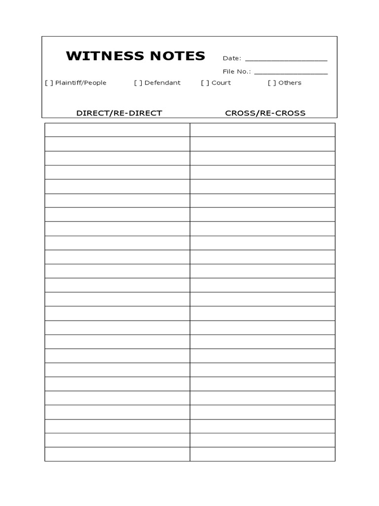 Trial Notes | PDF | Politics