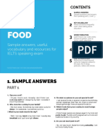 8 Food IELTS Speaking Topic PDF