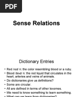 Types of Sense Relations in Semantics | PDF | Linguistics | Human ...