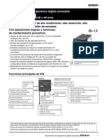 H06e E5cn-H Advanced Digital Temperature Controller Datasheet Es