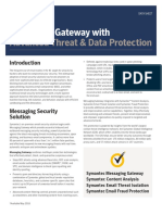 Messaging Gateway With: Advanced Threat & Data Protection