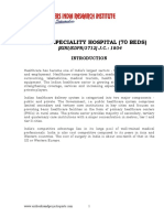 Project Report On Multi Speciality Hospital (70 Beds)