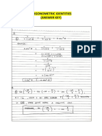 TRIGONOMETRIC IDENTITIES (Answer Key)