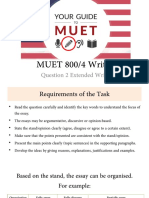MUET Extended Writing Lesson 1