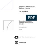 Committee On Payment and Settlement Systems The World Bank: General Principles For International Remittance Services