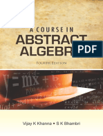 A Course in Abstract Algebra PDF
