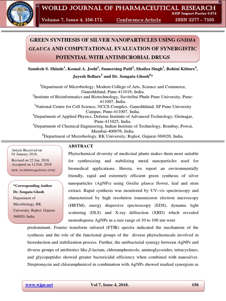AgNP GREEN - SYNTHESIS - OF - SILVER - NANOPARTICLES PDF | PDF | Self ...