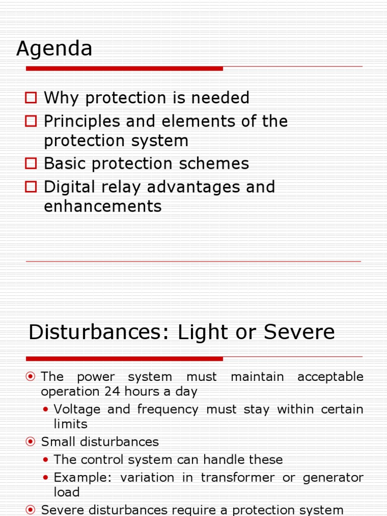 Power System Protection Overview | PDF | Electric Power System | Relay