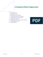 TFCLEAN: Time-Frequency Noise Suppression: Topics