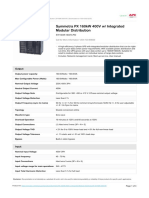 Symmetra PX 160kW 400V W/ Integrated Modular Distribution: Technical Specifications