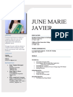 June Marie Javier: Profile