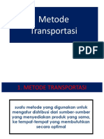 Metode Transportasi