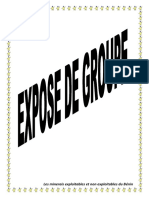 Version Incomplete Les Minerais Exploitables Et Non Exploitables Du Benin Expose