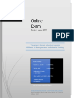 Online Exam: Project Using J2EE