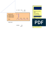 A. Input Area:: Beginning Receivables Sales Cash Collections Ending Receivables