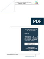 4.1.4 Metrado Movimiento de Tierras
