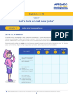 Let's Talk About New Jobs : English: Level A2