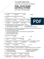 Level Four Exam Electrical Systems PATCH (29) - (SEP-DEC/2020)